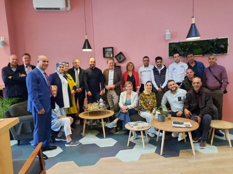 De groep uit Marokko samen met mensen uit Zeist en Vollenhove