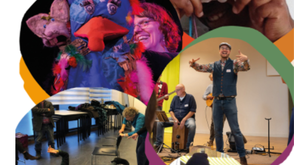 Mensen van de cultuurkaravaan in actie