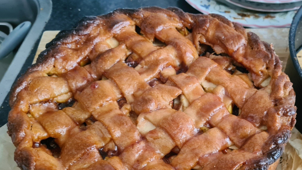 Foto van een appeltaart